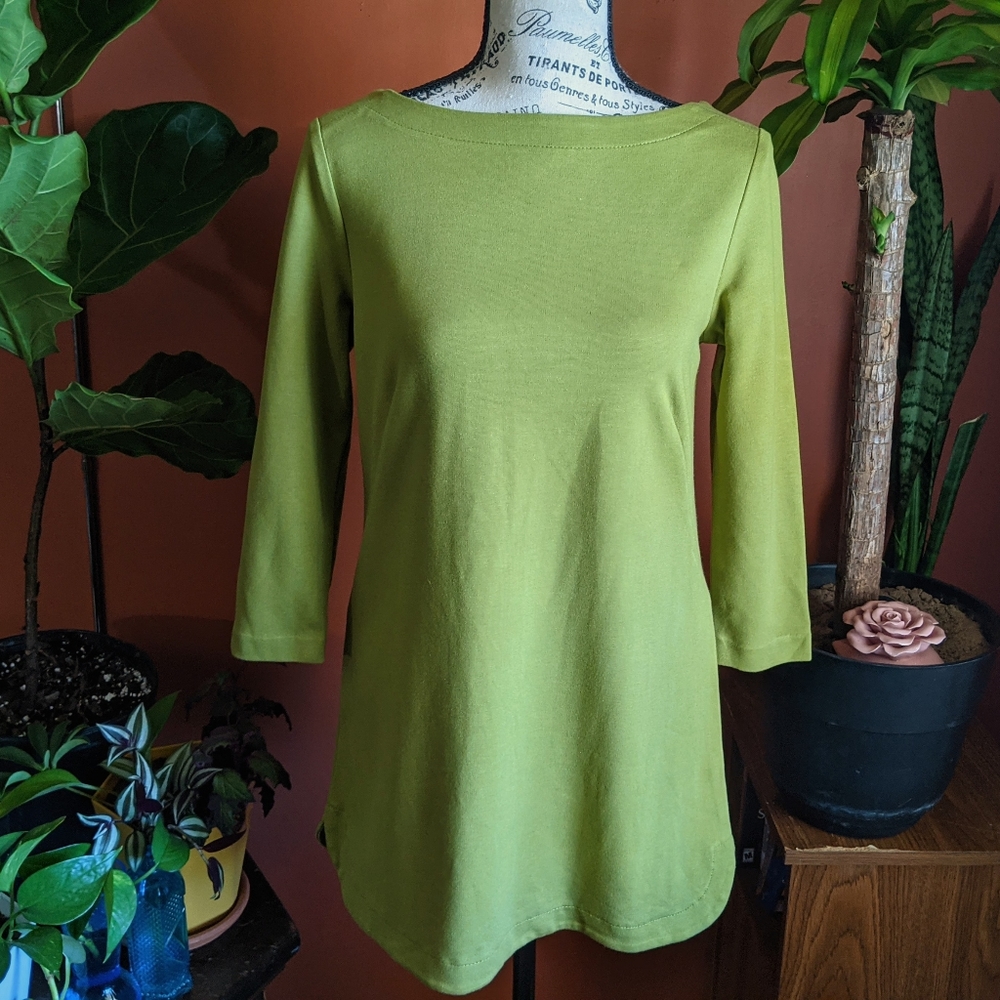 J Jill Green Shift Dress